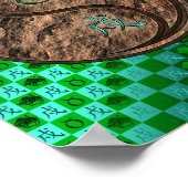 Taurus & Earth Dog Poster (Ecke)