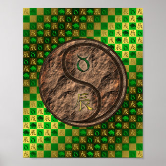 Taurus & Earth Dragon Poster