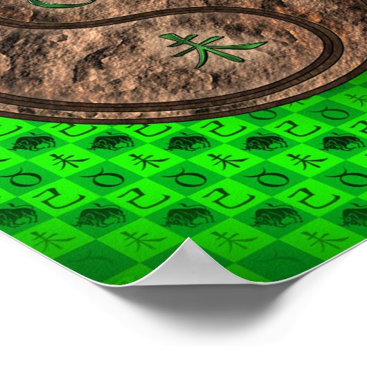 Taurus & Earth Goat Poster (Ecke)