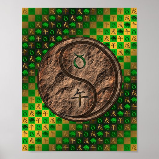 Taurus & Earth Horse Poster (Vorne)