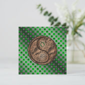 Taurus & Earth Rabbit Karte (Stehend Vorderseite)