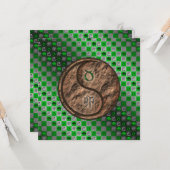 Taurus & Earth Rabbit Karte (Vorderseite/Rückseite Beispiel)