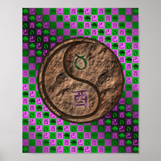Taurus & Earth Rooster Poster (Vorne)