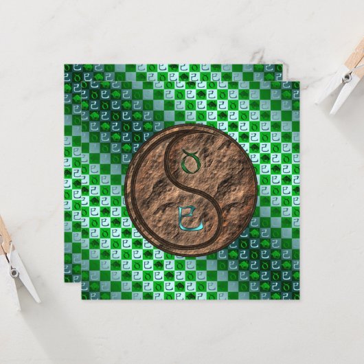 Taurus & Earth Snake Karte (Vorderseite/Rückseite Beispiel)