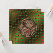 Taurus & Earth Tiger Karte (Vorderseite/Rückseite Beispiel)