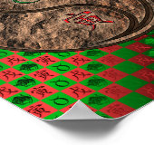 Taurus & Earth Tiger Poster (Ecke)