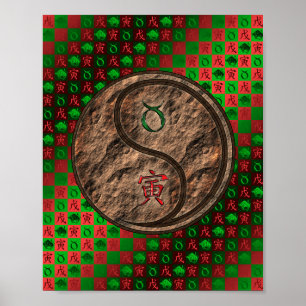 Taurus & Earth Tiger Poster