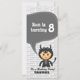 Taurus Einladung Geburtstagsparty