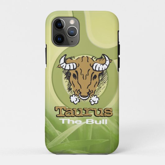 Taurus-Erdenzeichen zodiakbraun Case-Mate iPhone Hülle (Rückseite)