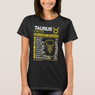 Taurus Fakten Phantastisch Zodiac Sign Taurus Gebu T-Shirt