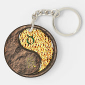 Taurus & Feuerdrache Schlüsselanhänger (Rückseite)