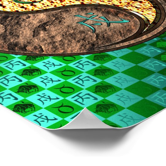 Taurus & Feuerhund Poster (Ecke)