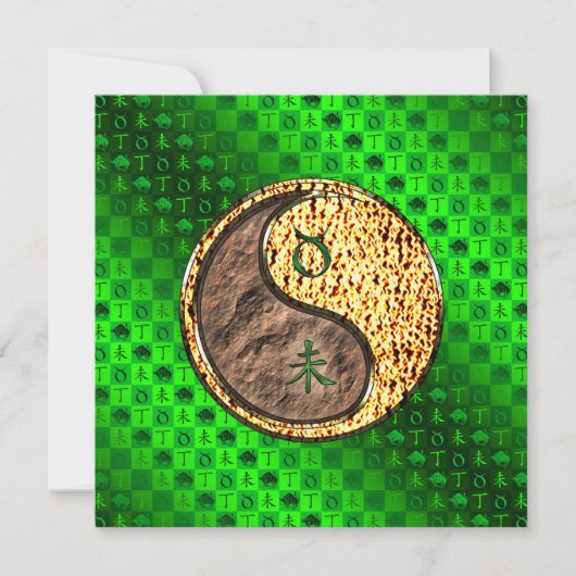 Taurus & Fire Goat Karte (Vorderseite)