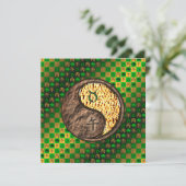 Taurus & Fire Horse Karte (Stehend Vorderseite)