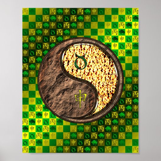 Taurus & Fire Monkey Poster (Vorne)