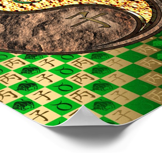 Taurus & Fire Rat Poster (Ecke)