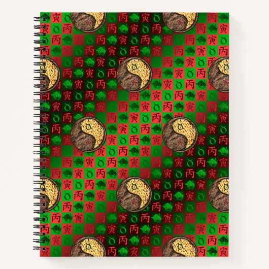 Taurus & Fire Tiger Notizblock (Vorderseite)