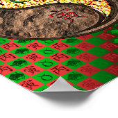 Taurus & Fire Tiger Poster (Ecke)