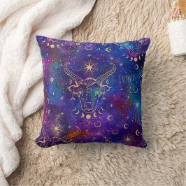 Taurus Galaxy Throw Pillow Kissen