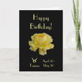 Taurus Geburtstagsfeier Rose Karte (Vorderseite)