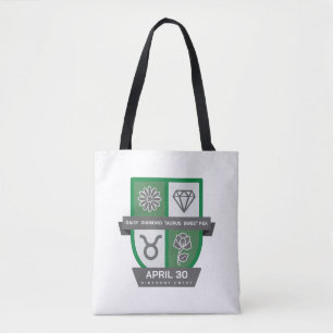 Taurus Geburtstagswappen™ für 20.-30. April Tasche