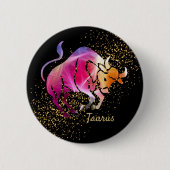 Taurus - Geburtszeichen Button (Vorderseite)