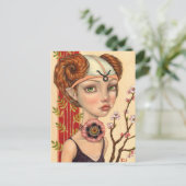 Taurus Girl Postkarte (Stehend Vorderseite)