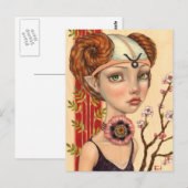 Taurus Girl Postkarte (Vorne/Hinten)