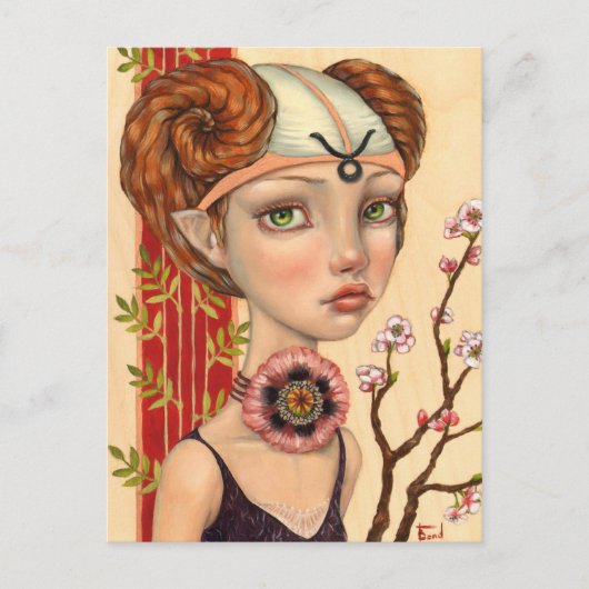 Taurus Girl Postkarte (Vorderseite)