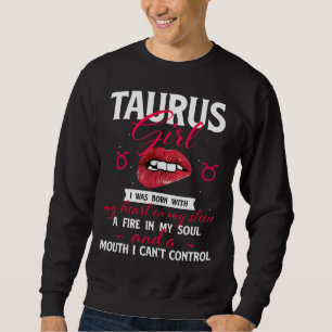 Taurus Girl Zodiac Sign Astrologie Astrologer Horo Sweatshirt