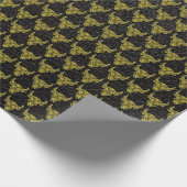 Taurus Gold auf Leder Geschenkpapier (Ecke)