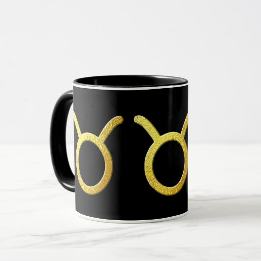 Taurus Gold Tasse (Vorderseite Links)