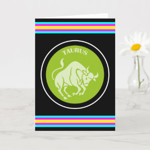 Taurus Greeting Card Karte
