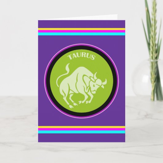 Taurus Greeting Card Karte (Vorderseite)