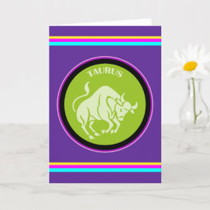 Taurus Greeting Card Karte