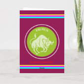 Taurus Greeting Card Karte (Rückseite)