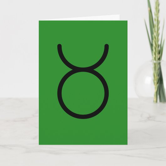 Taurus Greeting Card Karte (Vorderseite)