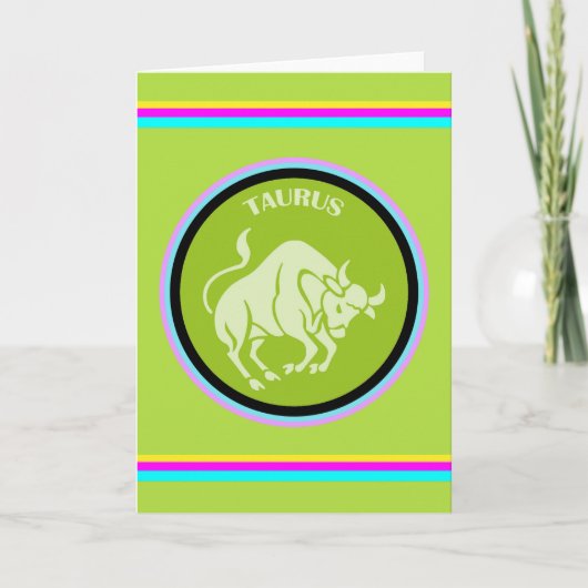 Taurus Greeting Card Karte (Vorderseite)