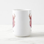 Taurus Himmels-Zodiakustasse - Pink Bull Kunst Kaffeetasse (Mittel)