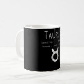 Taurus Horoscope Astrologie Star Sign Geburtstagsg Kaffeetasse (Vorderseite Links)
