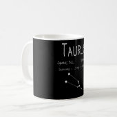 Taurus Horoscope Astrologie Star Sign Geburtstagsg Kaffeetasse (Vorderseite Links)