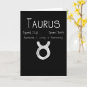 Taurus Horoscope Astrologie Star Sign Geburtstagsg Karte (Gelbe Blume)