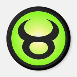 Taurus Horoscope Sign Sunny Green Magnet