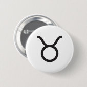 TAURUS, HOROSCOPE-SYMBOL BUTTON (Vorne & Hinten)