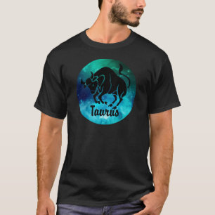 Taurus im Weltraum-Hintergrund T-Shirt