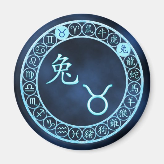 Taurus/Kaninchen Magnet (Vorne)