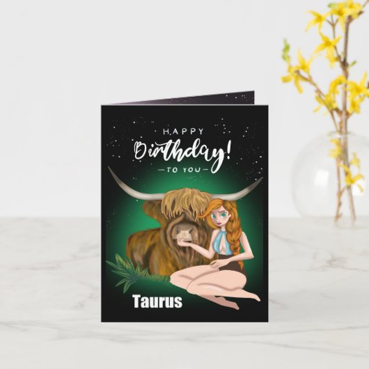 Taurus Karte (Gelbe Blume)