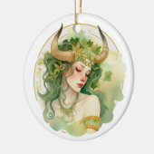 Taurus Keramik Ornament (Links)