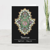 Taurus Khamsa Note Card Karte (Vorderseite)