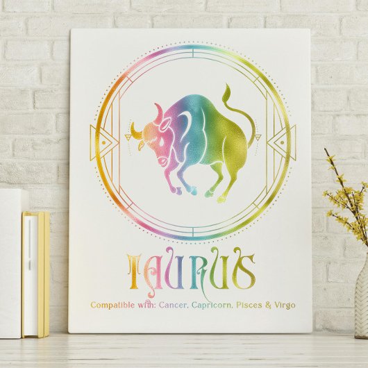 Taurus-Kompatibilität Leinwanddruck